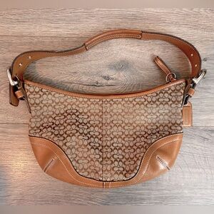 SOLD Vintage Coach Y2K (2003) Mini Boho Brown Shoulder Bag Purse